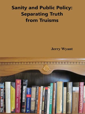 cover image of Sanity and Public Policy